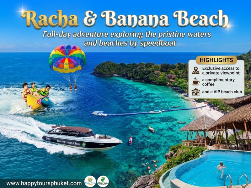 Phuket: Racha and Banana Beach by Speedboat with Lunch