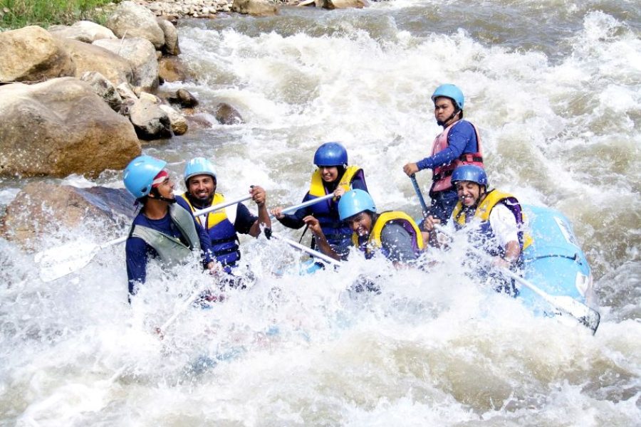 PROGRAM A: Rafting/Elephant Trek/Monkey Cave/Waterfall