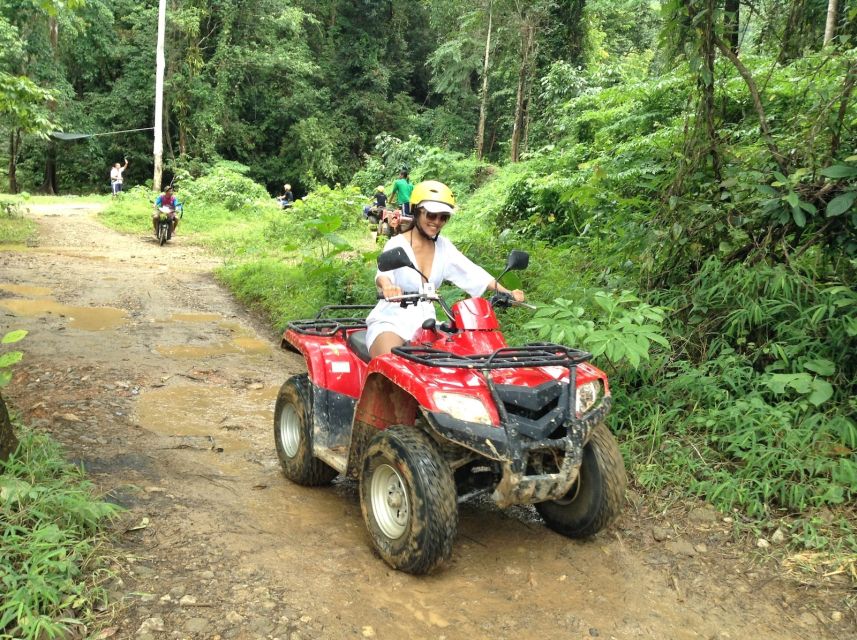 Full Day Rafting, Zipline, Waterfall, ATV, and Elephant Trekking Experience in Phang Nga