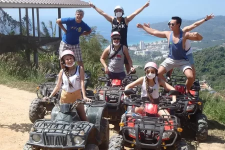 ATV-1Hour & Zipline-8Platforms Experience ATV Adventure  ATV-1Hour &#038; Zipline-8Platforms Experience ATV Adventure ATV And Zipline Experience by Phuket Paradise Trip ATV Adventure 12 450x300