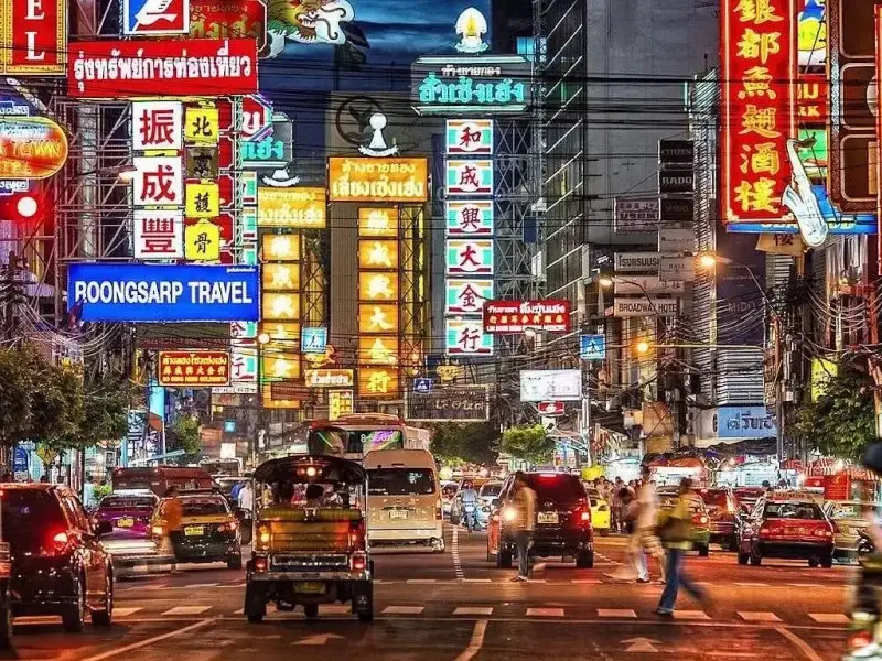 Bangkok China Town Evening Food Tour & Private Tuk-Tuk Ride