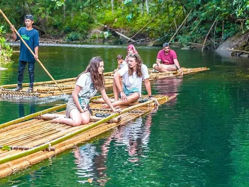 Phuket’s Best Bamboo Rafting Tour: Temples, Turtles, & Treks